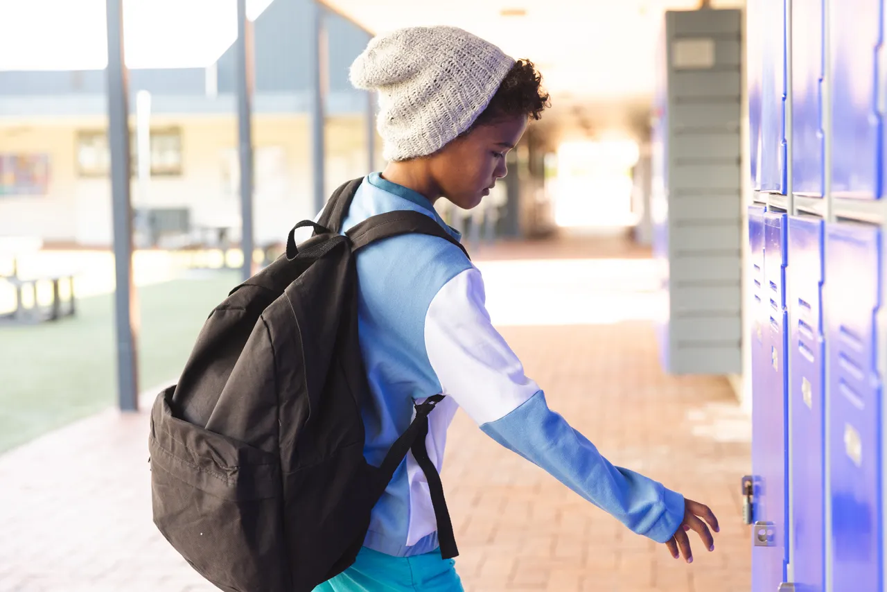 Student in school