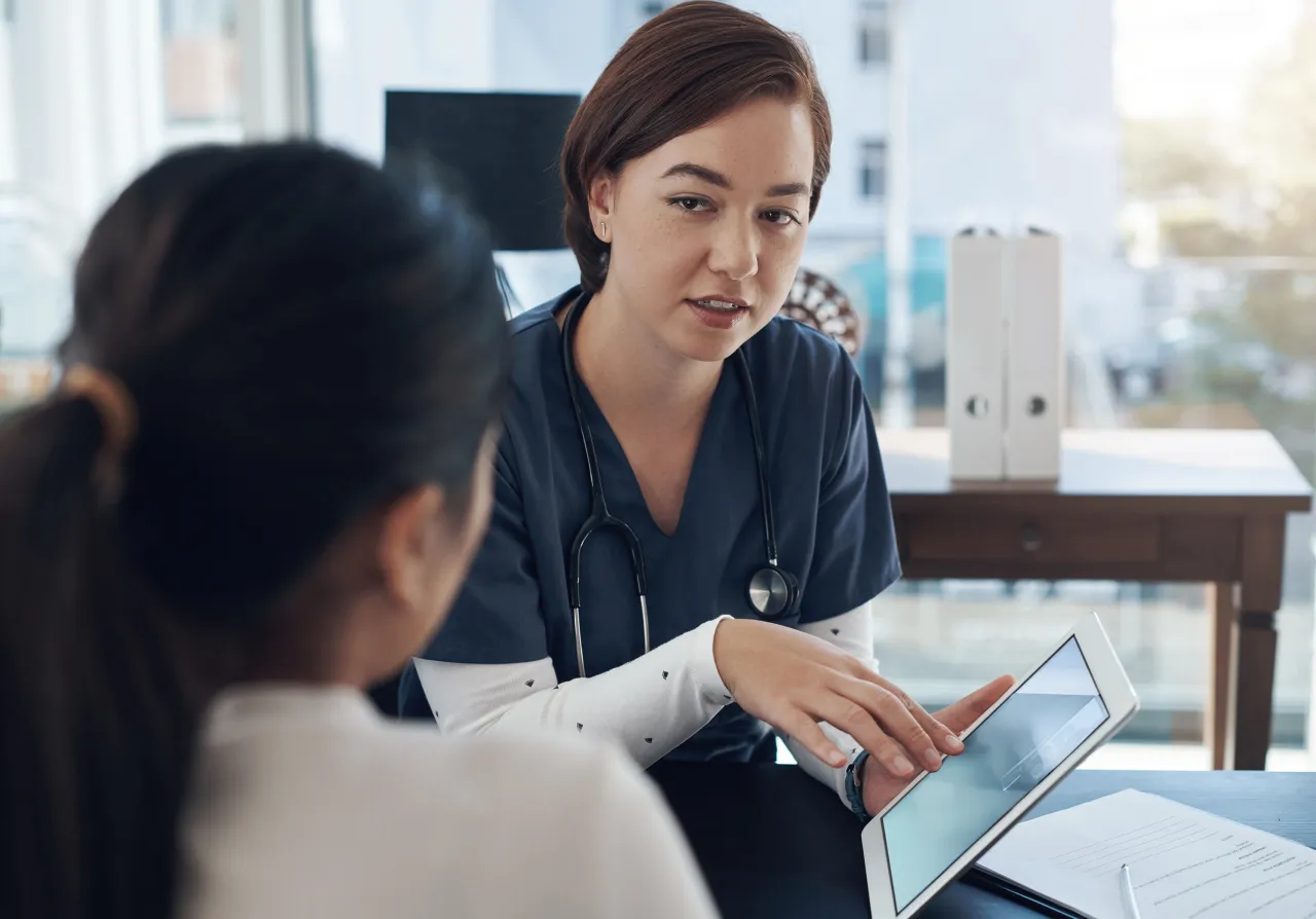 Meeting with healthcare provider